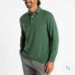 Murray Pique Polo - Cilantro Heather