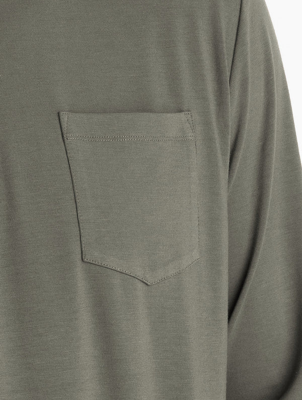 Men's Bamboo Flex Long Sleeve Pocket Tee