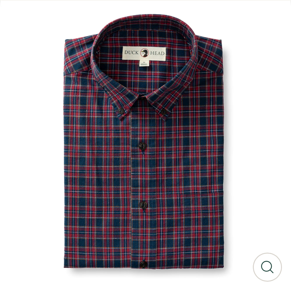 Cotton Slub Sport Shirt
Akins Plaid: Mirror Lake Blue