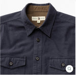 Slater Moleskin Overshirt: Naval Grey