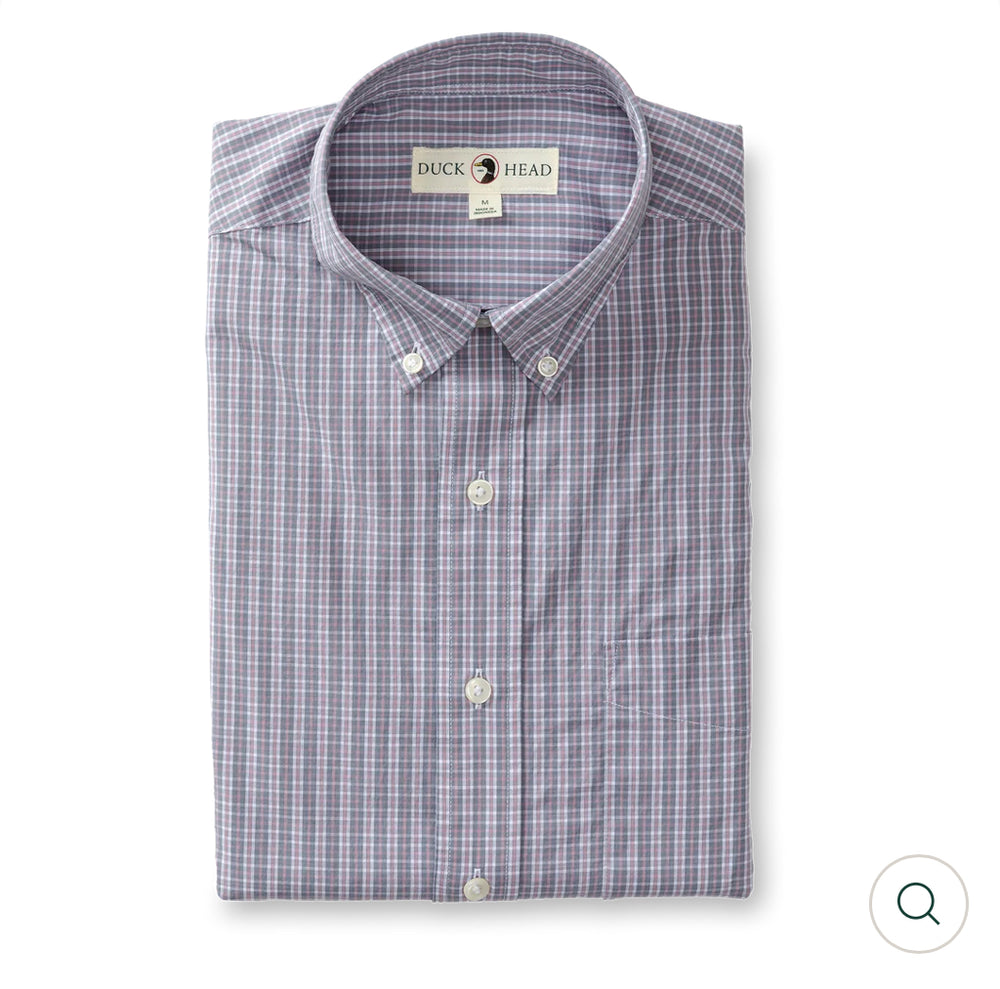 Cotton Poplin Sport Shirt
Stirling Plaid: Stone Blue