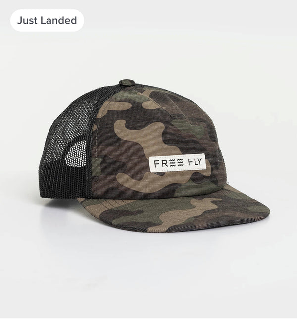 Reverb Packable Trucker Hat - Woodland Camo