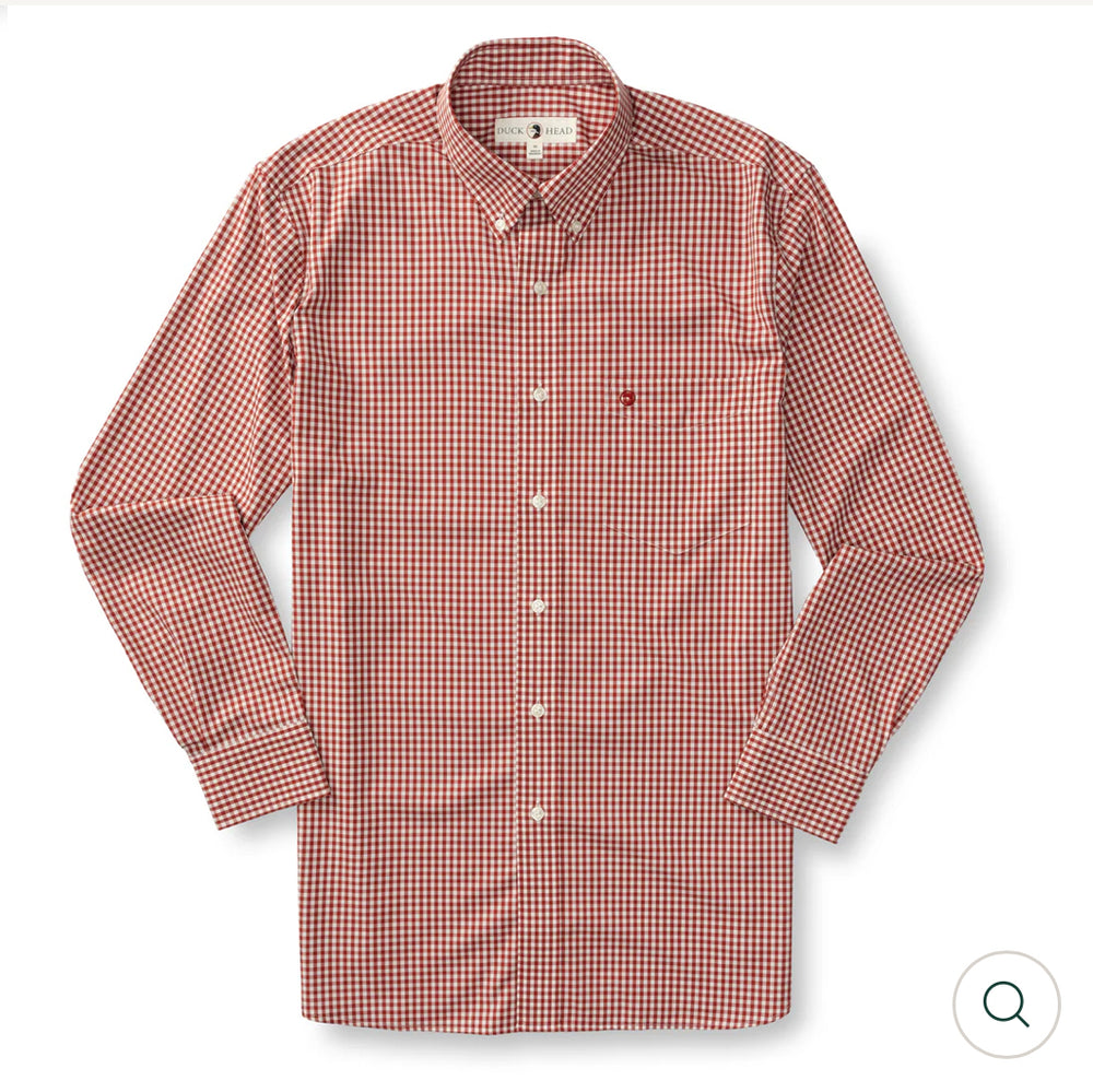 Performance Poplin Sport Shirt
Walton Gingham: Red Ochre