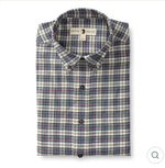 Cotton Flannel Sport Shirt
Werth Plaid: Stone Blue Heather