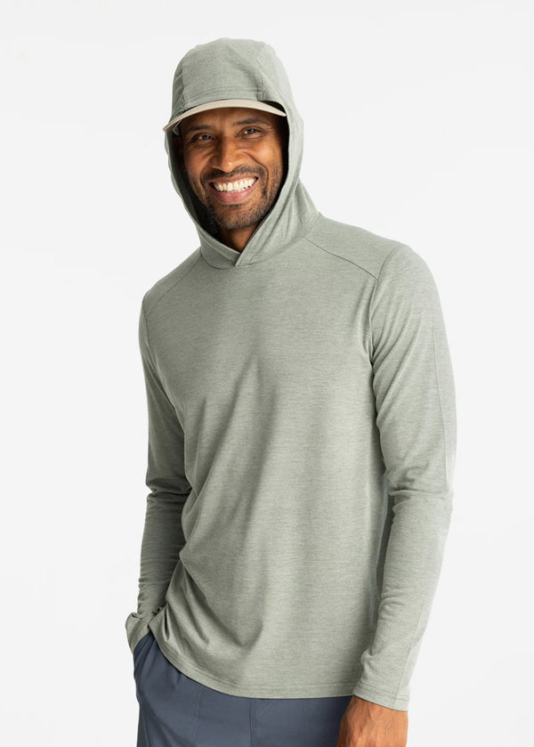 Men's Bamboo Shade Hoodie - Heather Agave Green