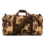 Campaign Waxed Canvas Large Duffle Bag in Smoke/Vintage Camo