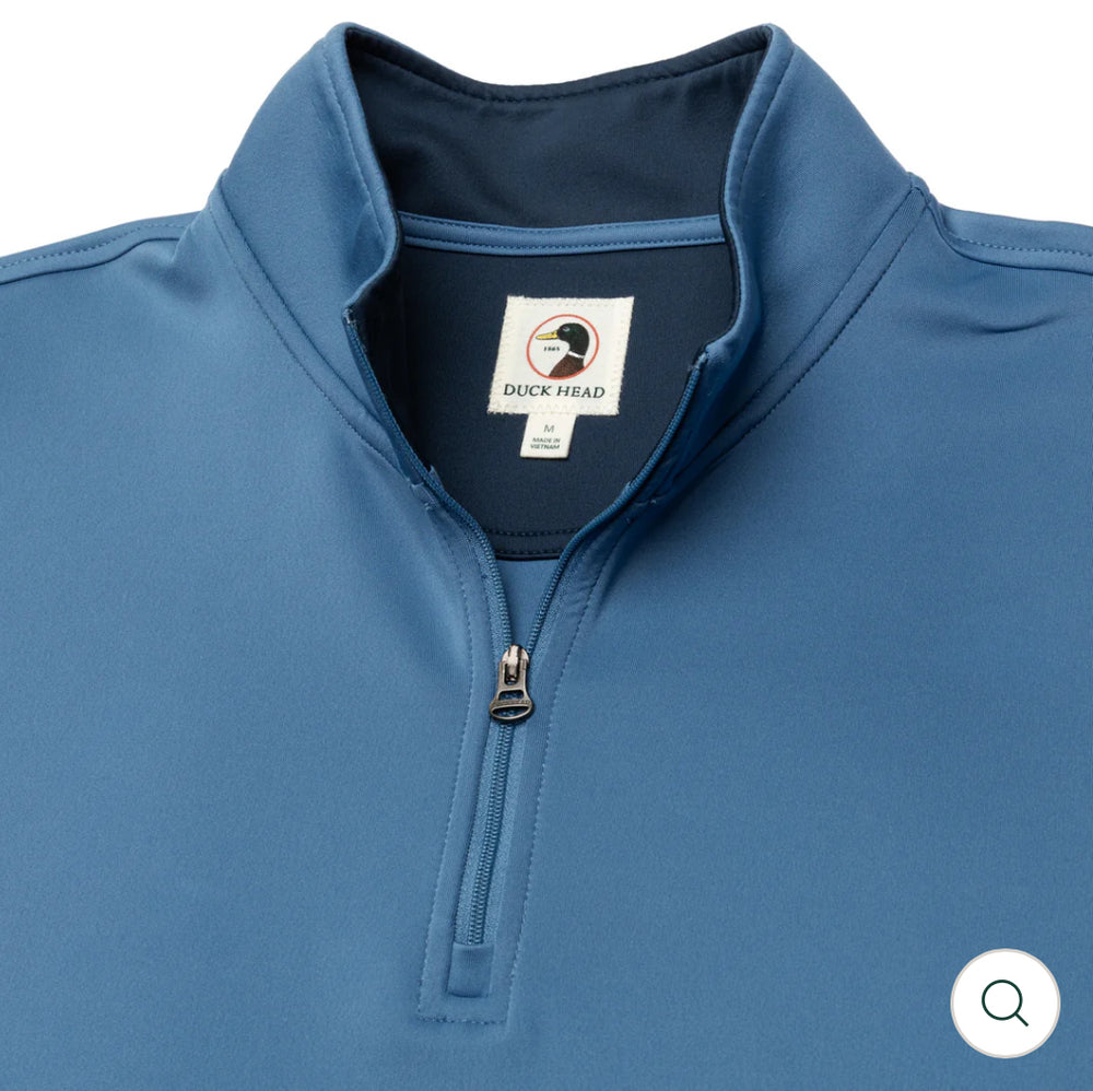 Long Drive Performance 1/4 Zip Pullover: Coronet Blue