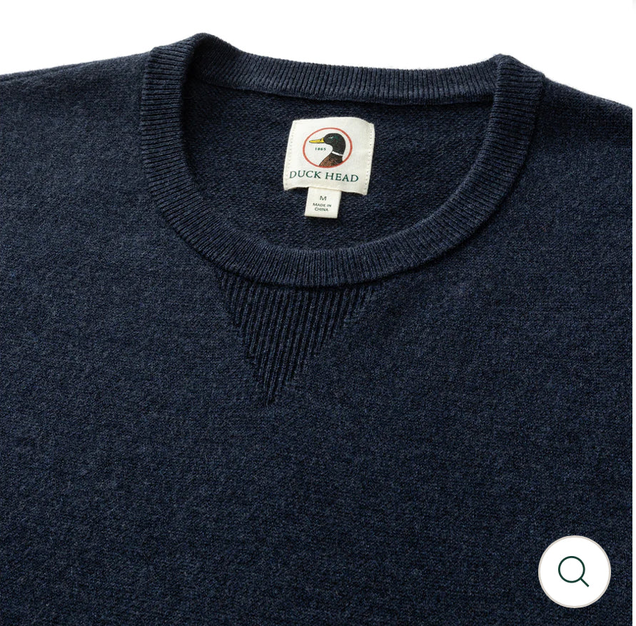 Henson Merino Crewneck Sweater - Navy