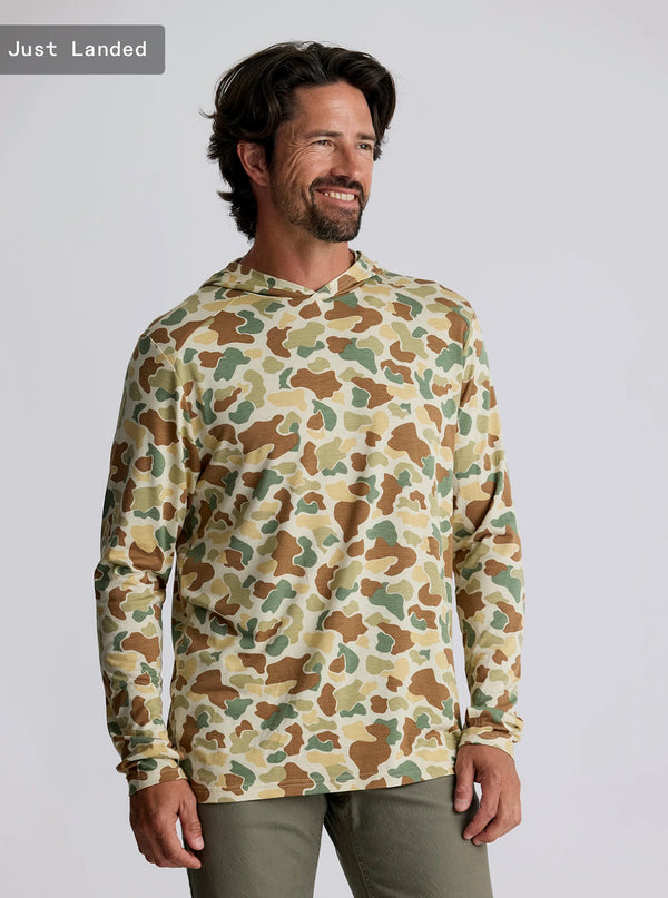 Men's Bamboo Shade Hoodie: Vintage Camo