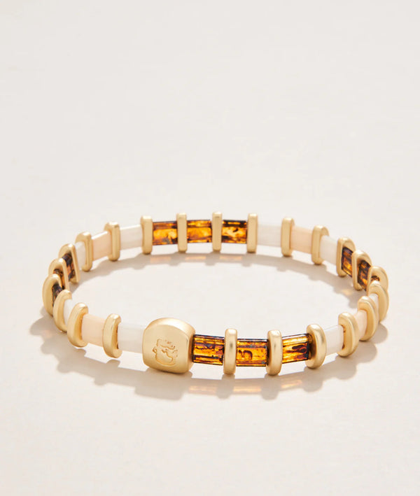 Lila Stretch Bracelet Tortoise/Cream