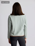 Women's Gridback Fleece Snap Pullover: Desert Sage