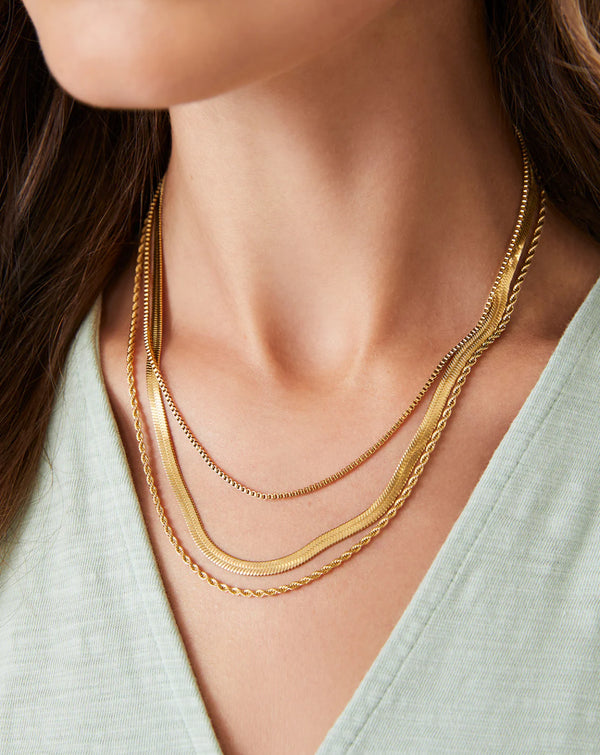 Folly Field Layered Necklace 18''