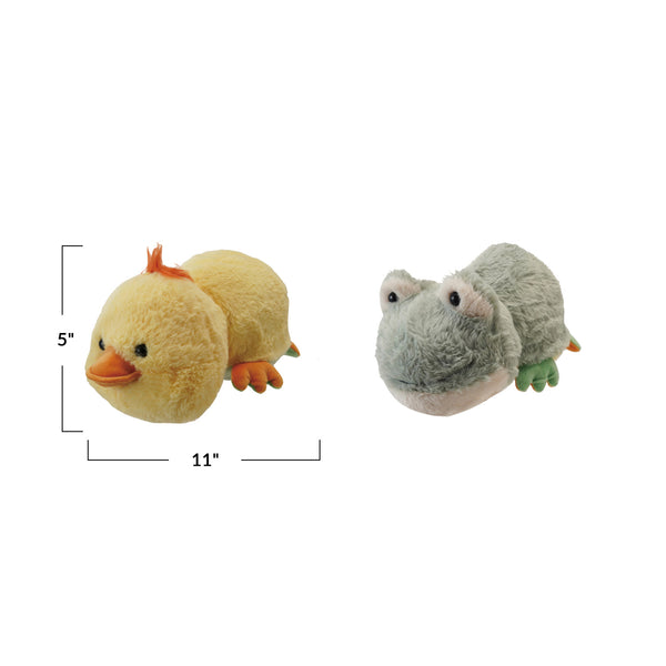 Plush 2-in-1 Peek-A-Boo Frog/Duck Toy