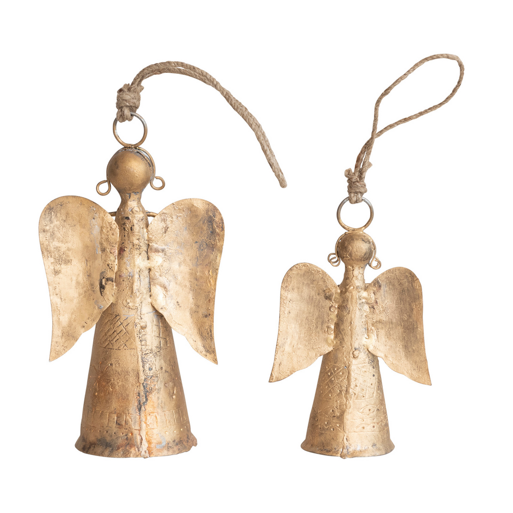 Metal Angel Bell Ornament