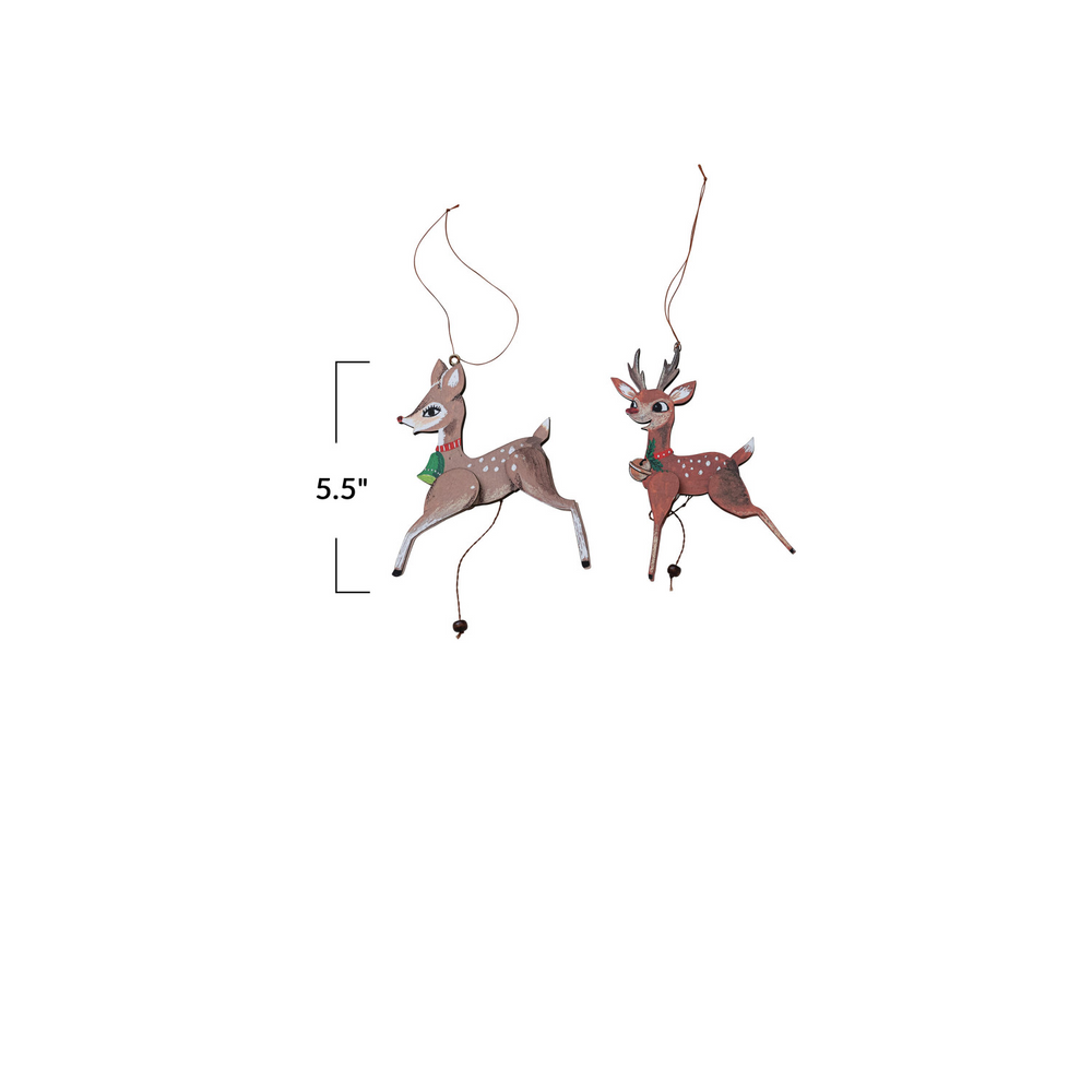 Paper Deer Pull Ornament