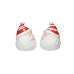 Hand-Painted Ceramic Santa Salt & Pepper Shakers