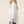 White Pleat Detailed Button Down Shirt