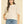Striped Puff Sleeve Sweater Beige and Ivory