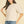 Striped Puff Sleeve Sweater Beige and Ivory