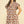 Camel Embroidered Leaf Cap Sleeve Dress