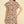 Camel Embroidered Leaf Cap Sleeve Dress