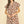Camel Embroidered Leaf Cap Sleeve Dress