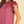 Cranberry Scallop Print Ruffled Sleeve Blouse
