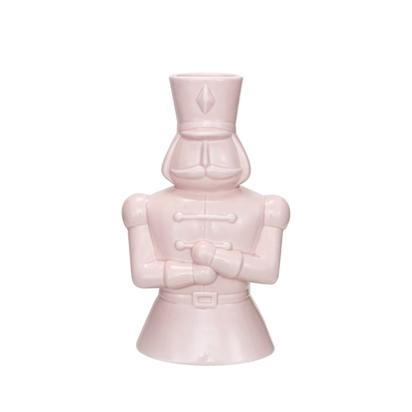 Ceramic Soldier Vase, Pink