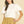 Off White Crew Neck Puff Sleeve Knit Top