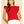 Red Ruffle Sleeve Open Knit Top
