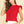 Red Ruffle Sleeve Open Knit Top