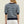 Navy and Blue Contrast Scalloped Striped Knit Top