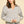 Light Grey Striped Drop-Shoulder Knit Sweater