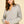Light Grey Striped Drop-Shoulder Knit Sweater