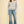 Light Grey Striped Drop-Shoulder Knit Sweater