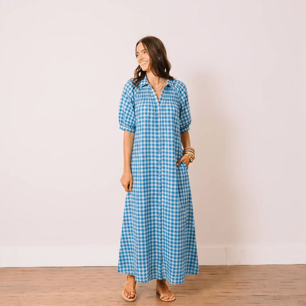 Blue Bay Gingham Oasis Dress