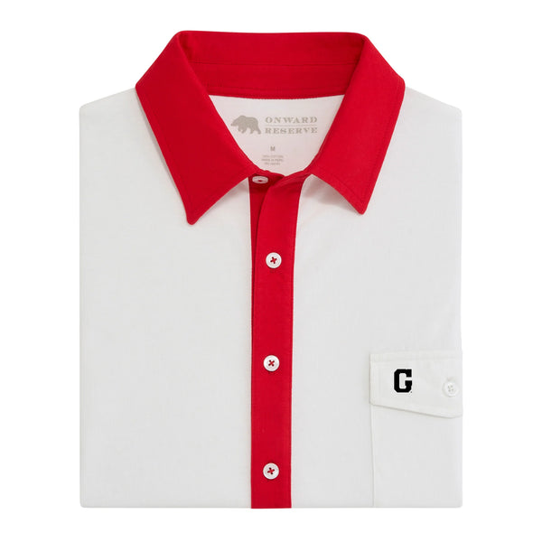 UGA Retro G Old School Rivalry Polo - Red
