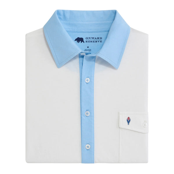 Braves Cooperstown - 1972 Feather Old School Rivalry Polo - Sky