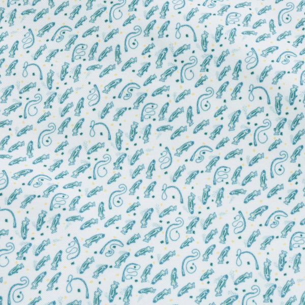 Storm Blue Catch and Release Printed Performance Polo