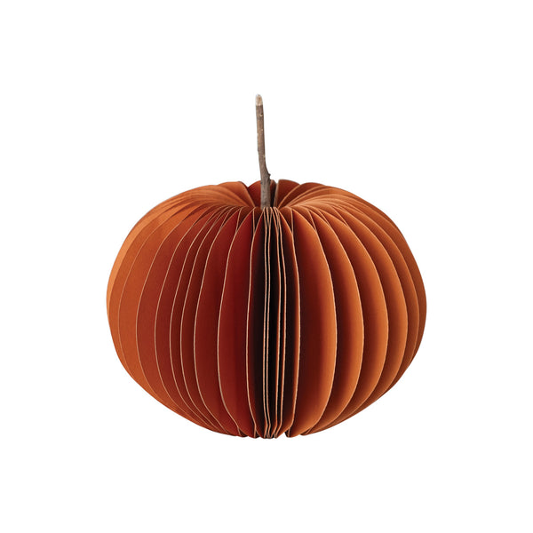 Recycled Paper Folding Honeycomb Pumpkin 6.5”