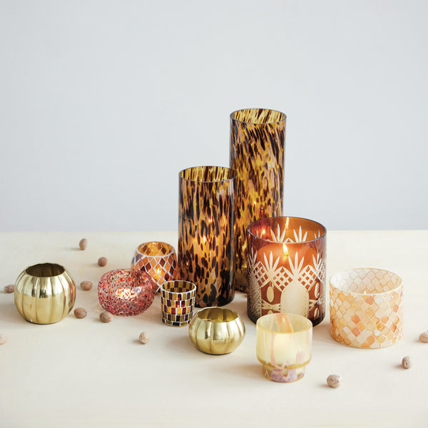 Glass Mosaic Votive Holder