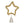 Metal & Glass Beaded Star Tree Topper with Jingle Bells