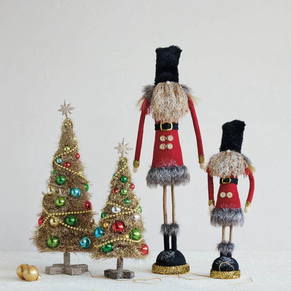 Fabric Soldier with Glitter 22”