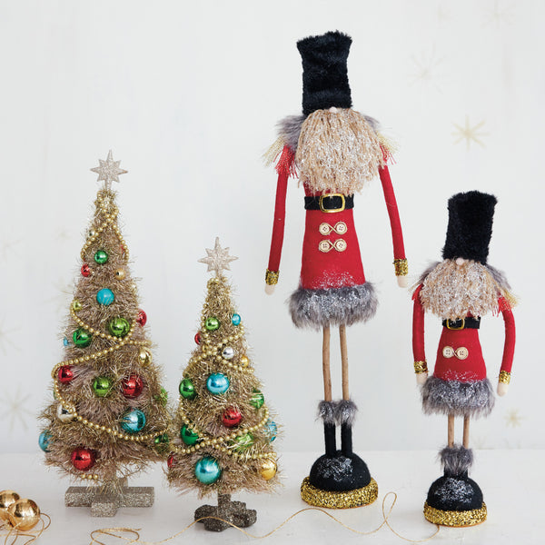 Fabric Soldier with Glitter 22”