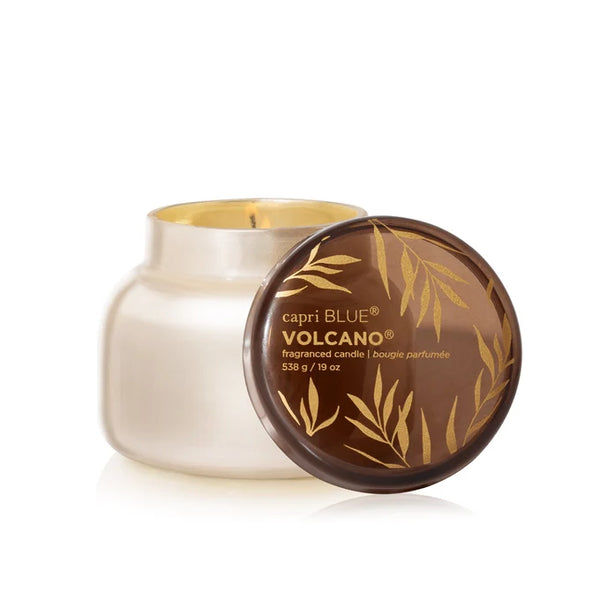 Autumn Glow Volcano White Signature Candle