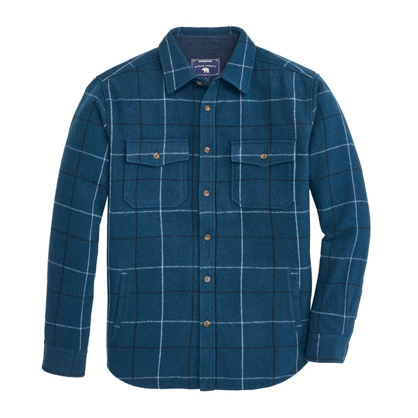 Chaps Fireside Shirt Jacket - Blue Wing Teal