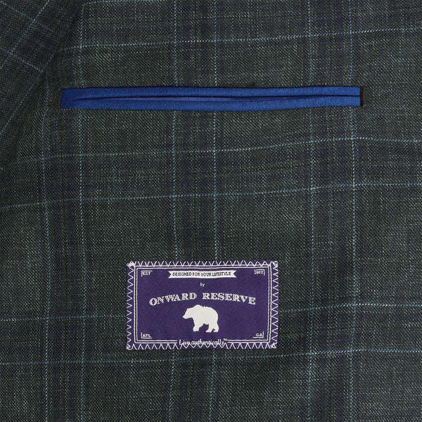Barberis Hedge Plaid Sport Coat - Hedge
