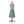 Woven Cotton Scalloped Half Apron