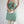 Woven Cotton Scalloped Half Apron