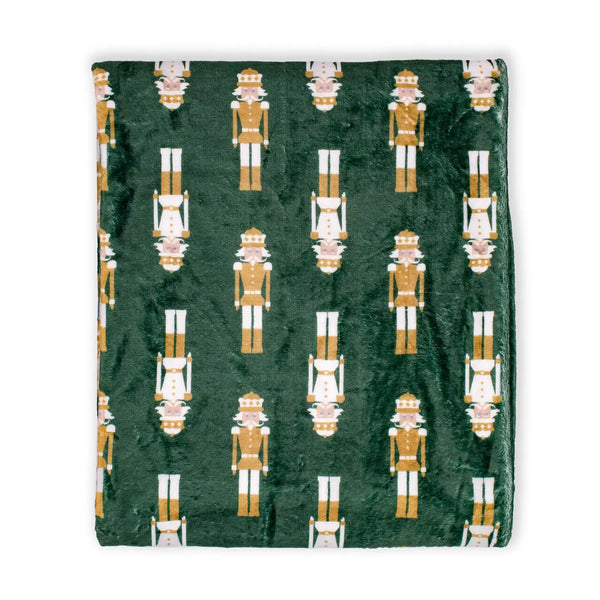 Alpine Nutcracker Throw Dark Green/Multi 50x60